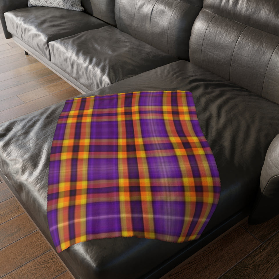 40CB  Colorful Plaid Blanket
