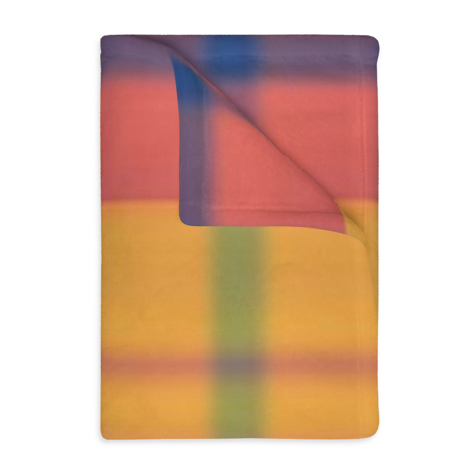 8CB  Colorful Plaid Blanket