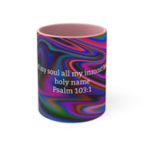 46CMSM  Colorful Marble Psalms 103:1 Mug