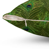 6PCF  Peacock Feather Pillow
