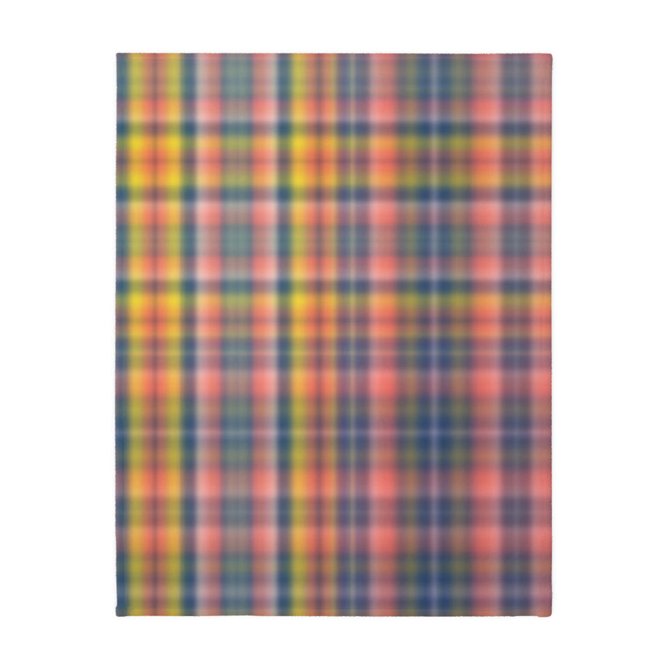 3CB  Colorful Plaid Blanket