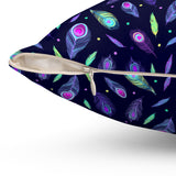 63PCF  Peacock Feather Pillows