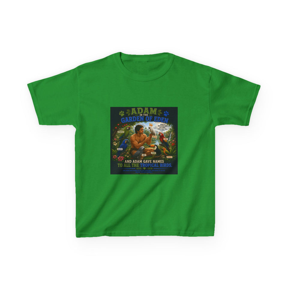 Adam in the Garden of Eden Kids T-Shirt – Charlie & Alex Edition CA28