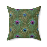 9PCF  Peacock Feather Pillow