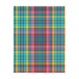 68CB  Colorful Plaid Blanket