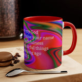 83CMSM  Colorful Marble Isaiah 25:1 Mug