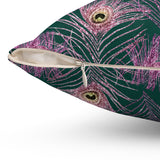 2PCF  Peacock Feather Pillow