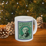 3WSM  George Washington Postage Stamp Mug