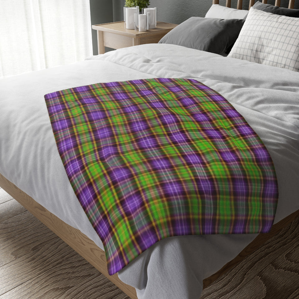 41CB  Colorful Plaid Blanket