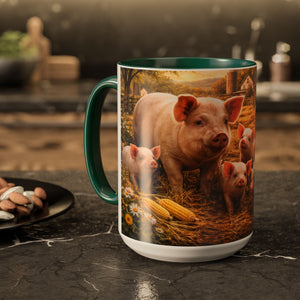 AM57  Adorable Pig Mug