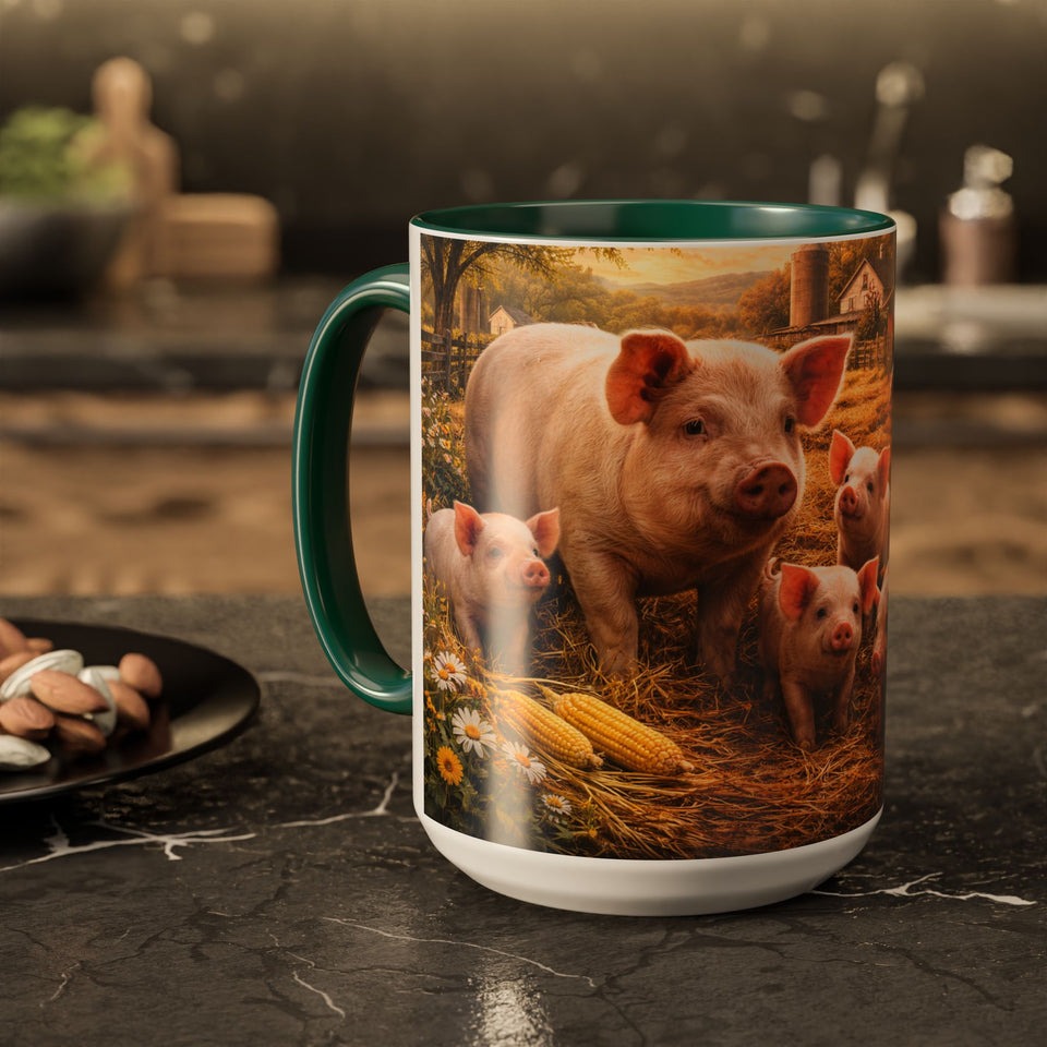 AM57  Adorable Pig Mug
