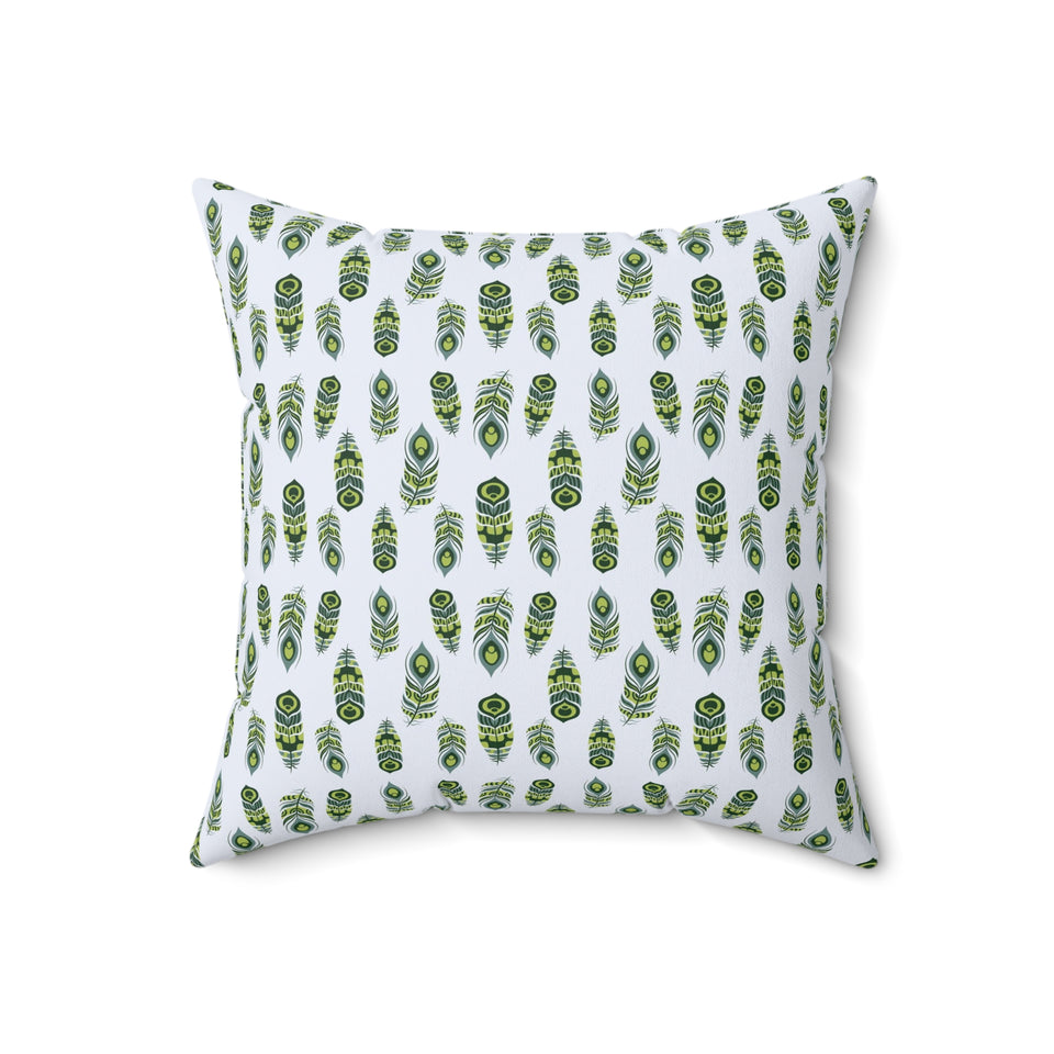 35PCF  Peacock Feather Pillow