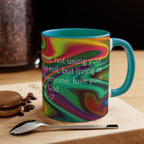 39CMSM  Colorful Marble 1 Peter 2:16-17 Mug
