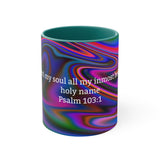 46CMSM  Colorful Marble Psalms 103:1 Mug