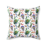 45PCF  Peacock Feather Pillow