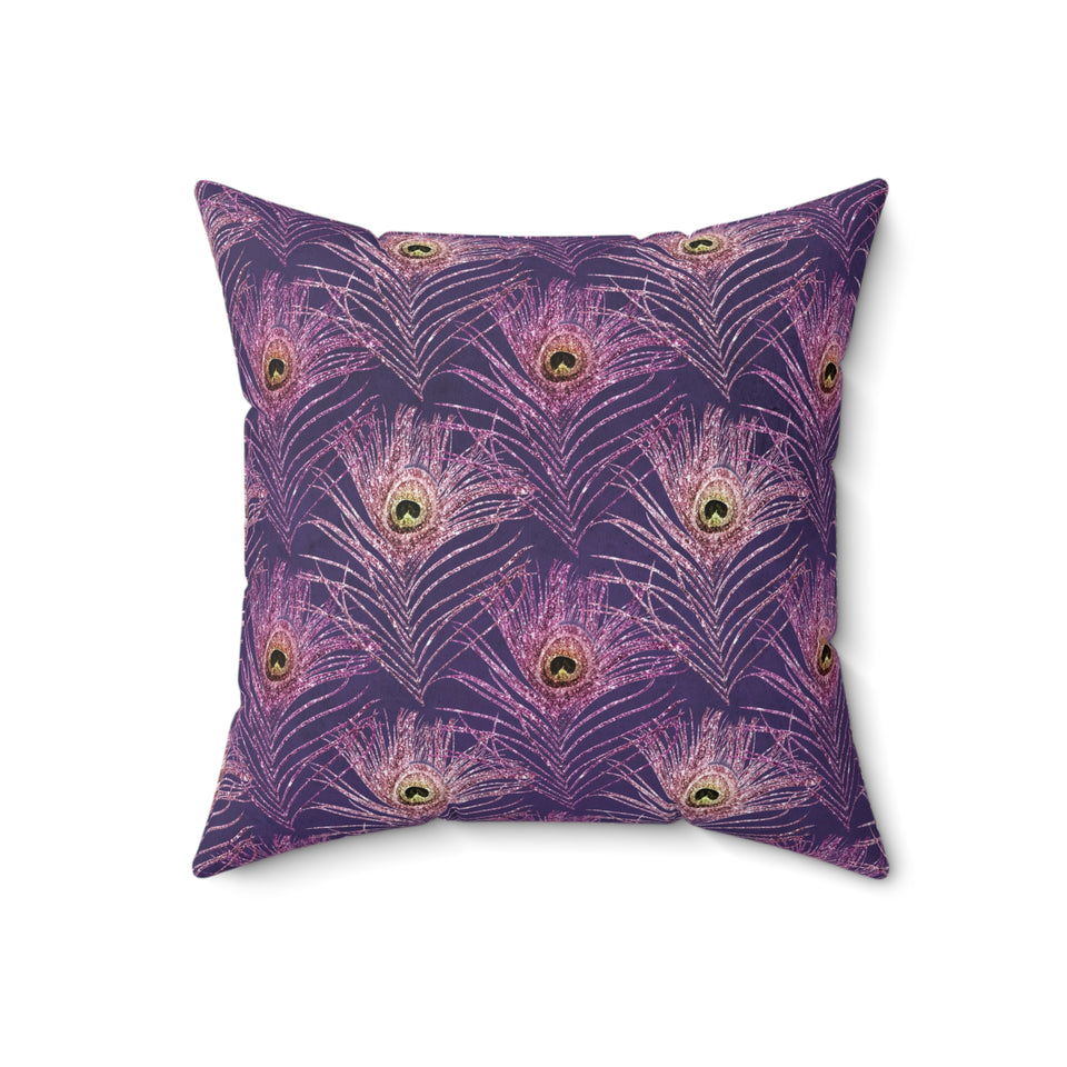 13PCF  Peacock Feather Pillow