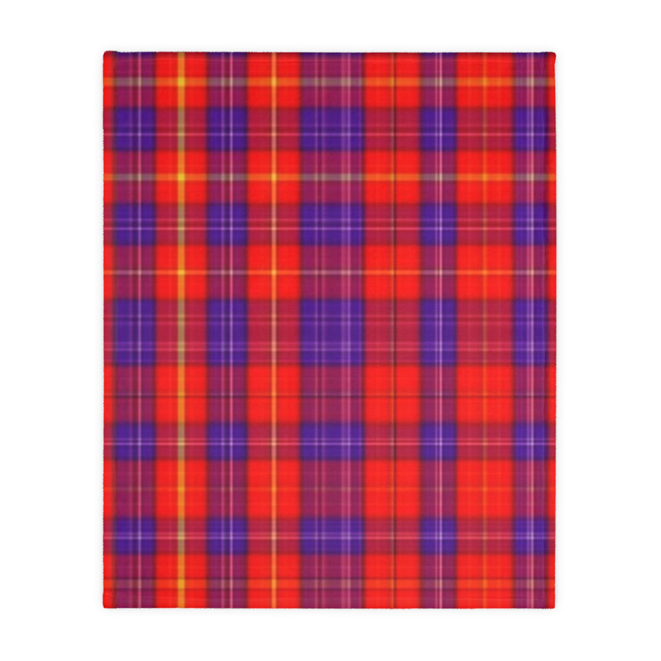 34CB  Colorful Plaid Blanket