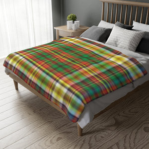 66CB  Colorful Plaid Blanket