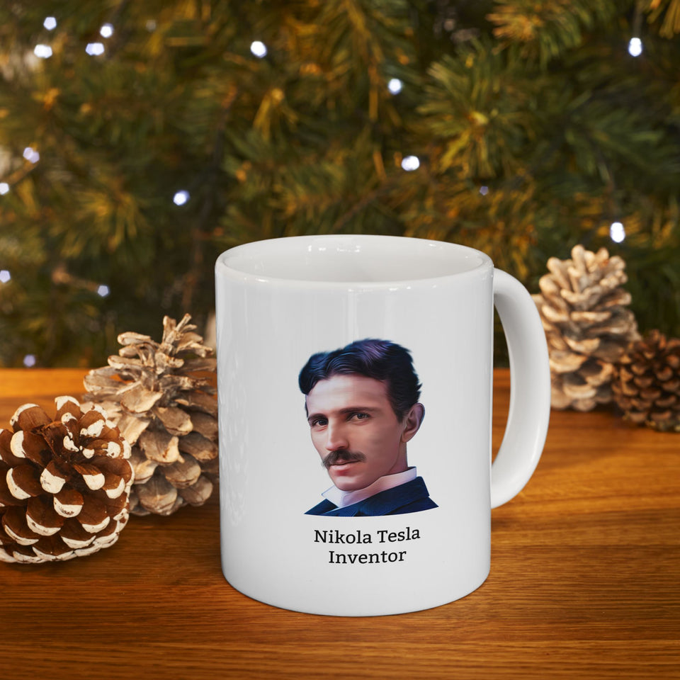 5NTQM  Nikola Tesla Historical Quote Mug