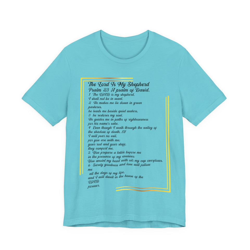 30CTS   Unisex Psalms 23 Christian t shirt