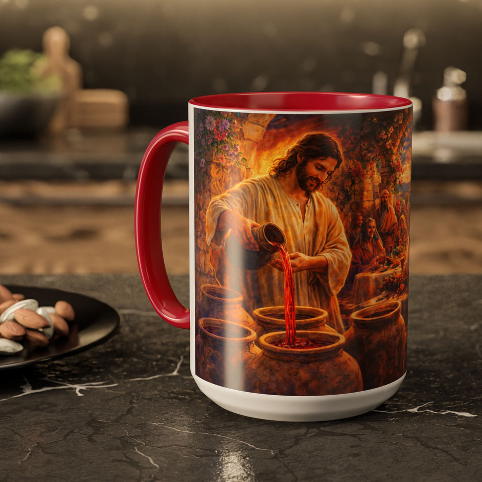 BSM55 Jesus Turning Water to Wine Mug
