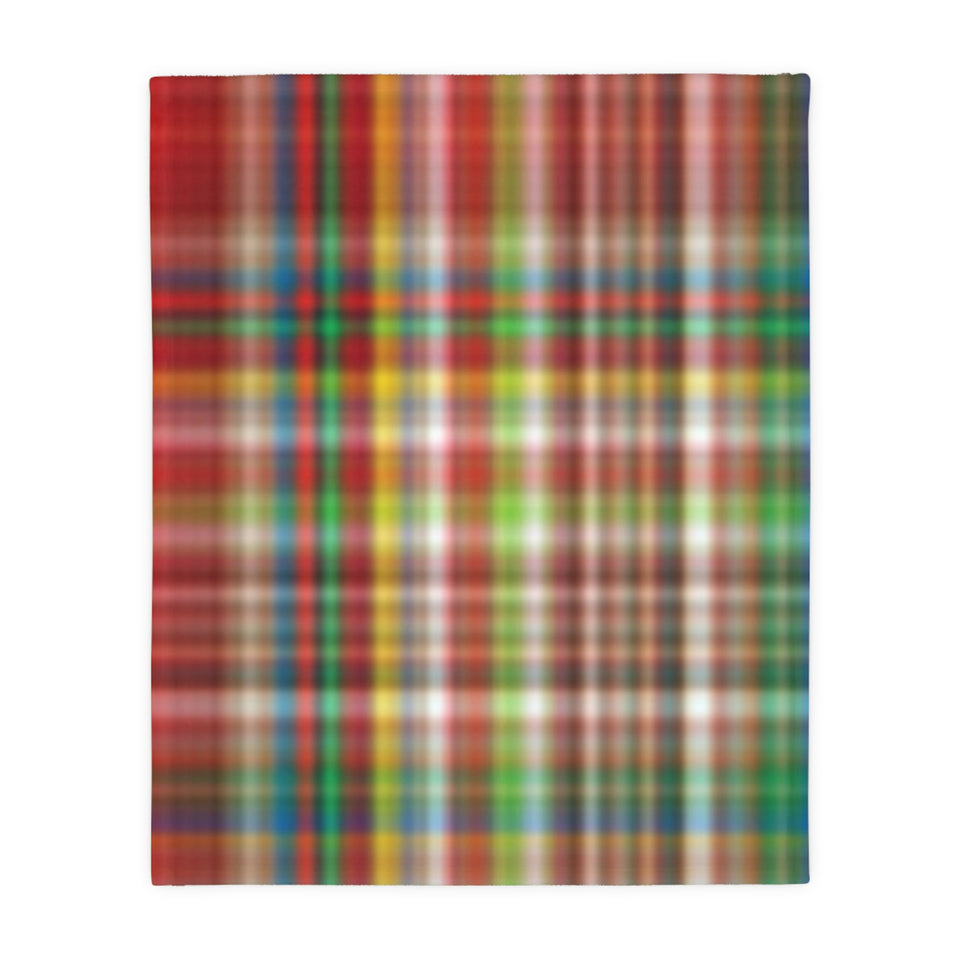 42CB  Colorful Plaid Blanket