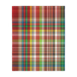 42CB  Colorful Plaid Blanket