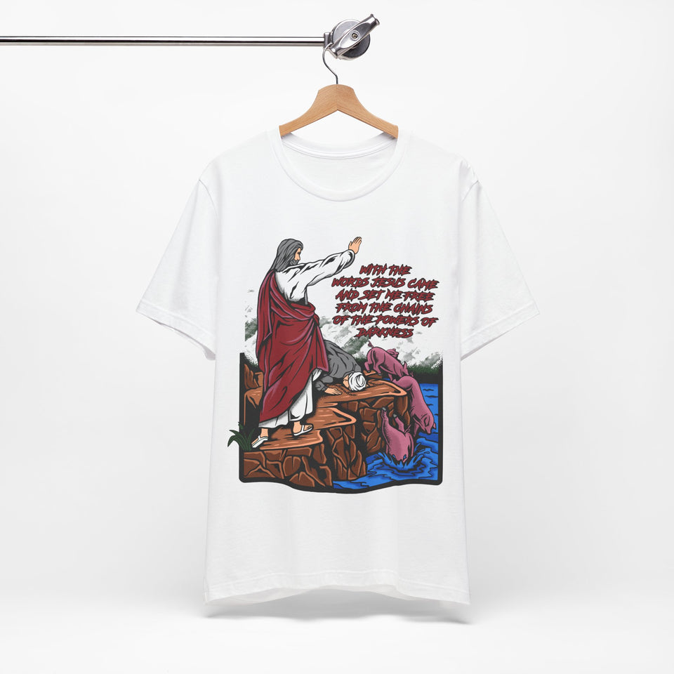 4BSTS  Jesus Casts Demons Out Bible Story Shirt