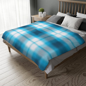 58CB  Colorful Plaid Blanket