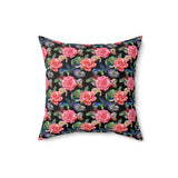 58PCF  Peacock Feather Pillow