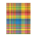 69CB  Colorful Plaid Blanket