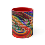 42CMSM Colorful Marble Psalms 68:4-5  Mug