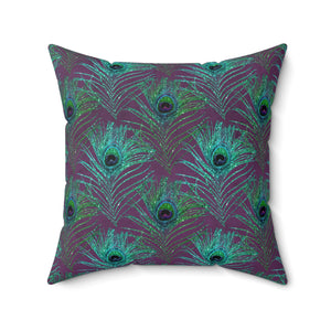10PCF  Peacock Feather Pillow