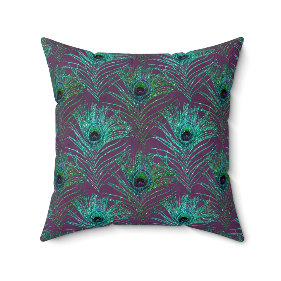 10PCF  Peacock Feather Pillow