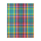68CB  Colorful Plaid Blanket