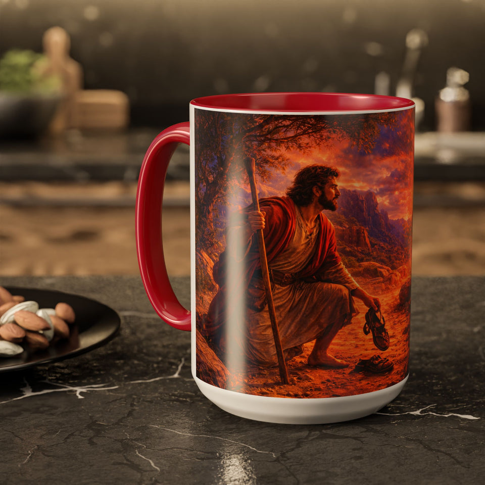 BSM18  Moses at the Burning Bush Mug