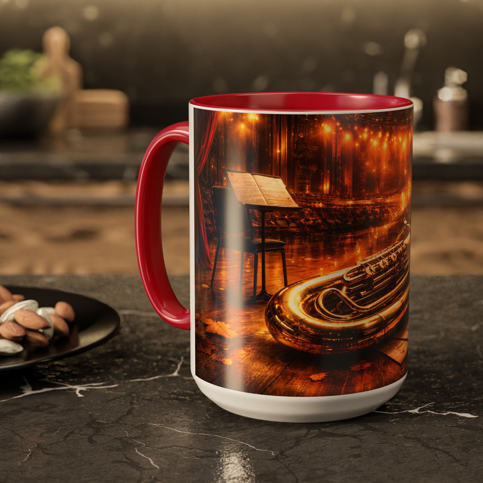 MIM11  Musical Brass Tuba Mug