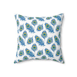 17PCF  Peacock Feather Pillow