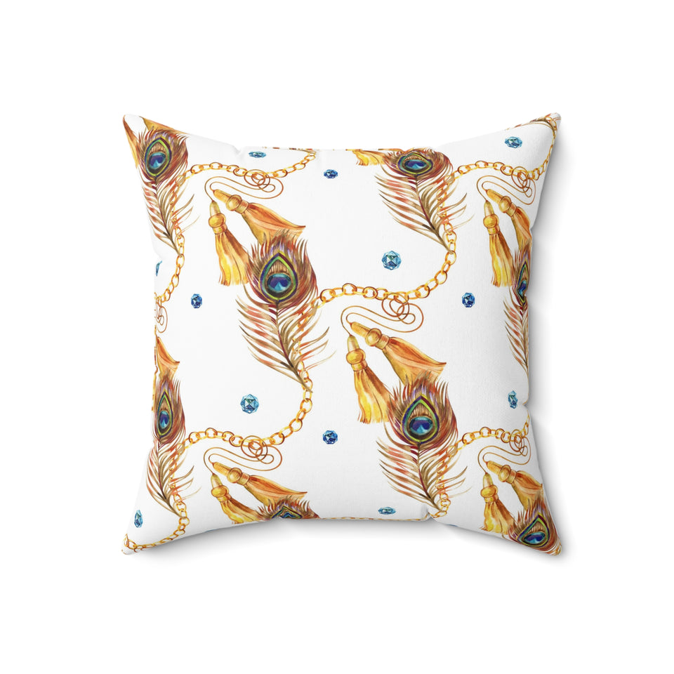 31PCF  Peacock Feather Pillow