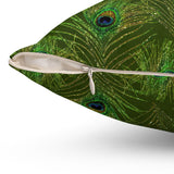 6PCF  Peacock Feather Pillow