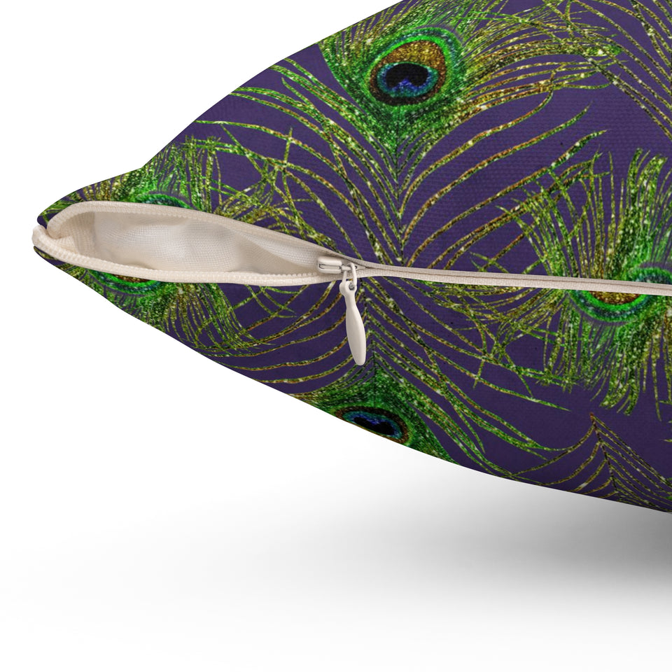 11PCF  Peacock Feather Pillow