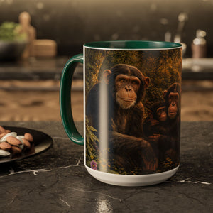 AM54 Chimpanzee Family Rainforest Mug