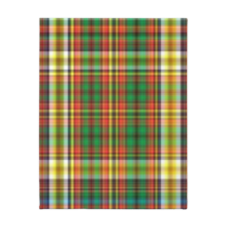 66CB  Colorful Plaid Blanket
