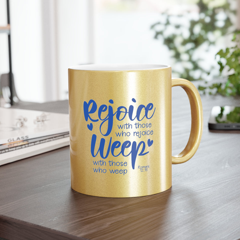 39SGM  Silver and Gold Christian Mug