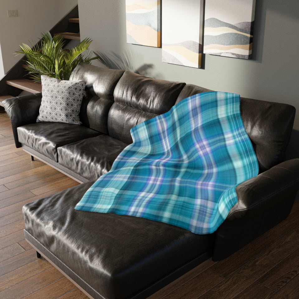 10CB  Colorful Plaid Blanket