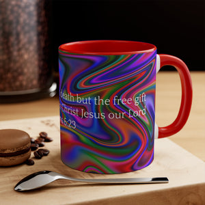 30CMSM  Colorful Marble Romans 6:23 Mug