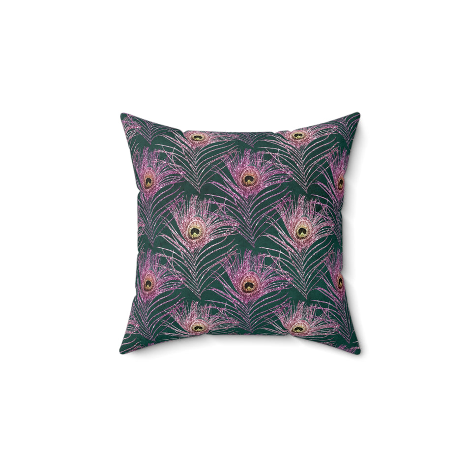 2PCF  Peacock Feather Pillow