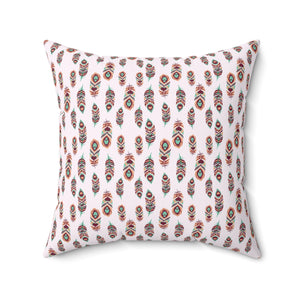 37PCF  Peacock Feather Pillow