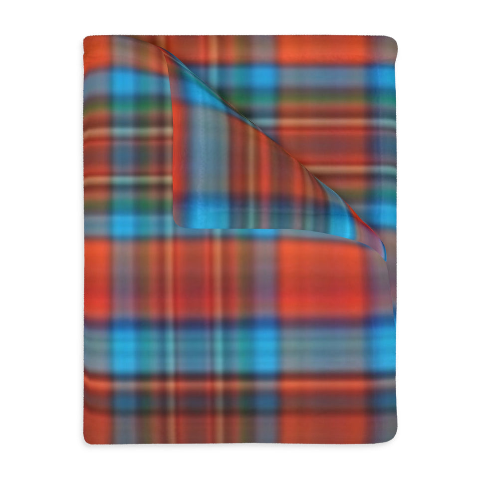 61CB  Colorful Plaid Blanket