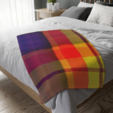 39CB  Colorful Plaid Blanket